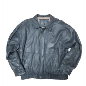 Vintage Pierre Cardin Leather 90's Bomber Y2K Jacket